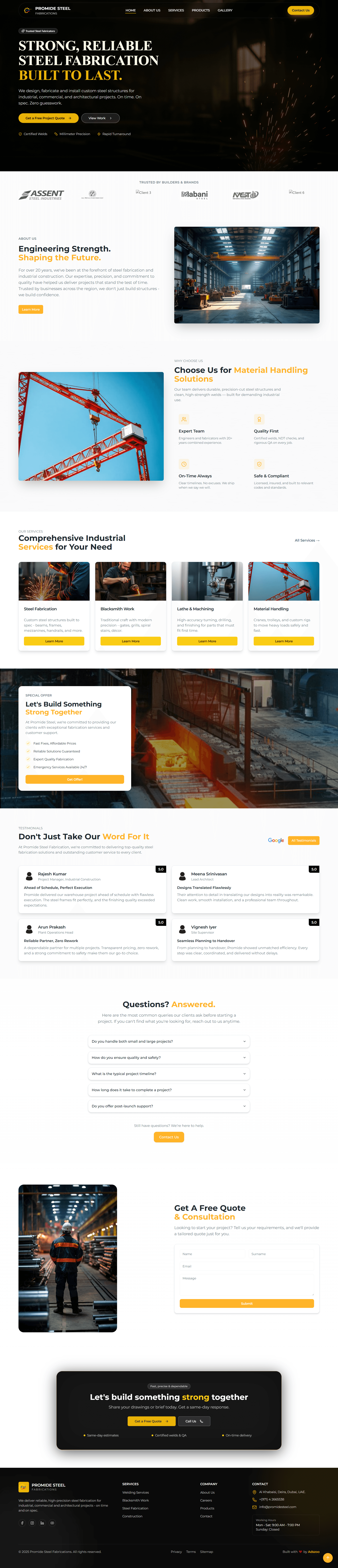 Promide Steel Fabrication LLC Preview